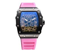 RORIOS Relojes de Pulsera Cuarzo para Hombres Reloj Moda Tonneau Reloj Luminoso Analógico Reloj Casuales Deportivo con Fecha