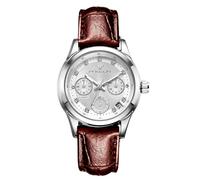 RORIOS Relojes Elegante de Pulsera para Mujer Reloj Señoras Mecánico Reloj Moda Minimalista Reloj Automático Acero Inoxidable Reloj Luminoso Analógico Amarillo B