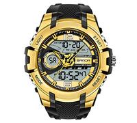 RORIOS Relojes Hombre Cuarzo Digital Relojes Impermeable Deportivo Reloj Multifuncional Reloj de Pulsera con Cronógrafo Luminoso