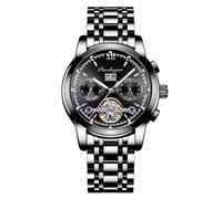 RORIOS Relojes Hombre Relojes Mecánico Automático con Correa en Acero Inoxidable Luminoso Moda Relojes Impermeables Reloj de Pulsera para Hombre