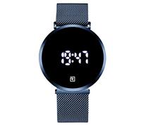 RORIOS Relojes Hombres Reloj Digital de Cuarzo con Correa en Acero Inoxidable Electrónico Relojes de Pulsera Luminoso Reloj para Hombre