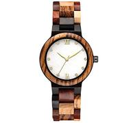 RORIOS Relojes Madera para Mujer Analógico Cuarzo Japonés con Correa de Madera Vintage Relojes de Pulsera Moda Natural Relojes para Mujeres