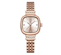 RORIOS Relojes Minimalista de Pulsera para Mujer Reloj Cuadrado Pequeño Reloj Señoras Elegante Relojes Analógico Cuarzo con Correa de Cuero Oro