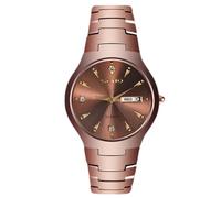 RORIOS Relojes Minimalista Par Reloj de Pulsera Hombres Mujeres Relojes Negocios Analógico Cuarzo Reloj 50M Impermeable Acero Inoxidable para Hombres Oro Rosa A