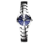 RORIOS Relojes Minimalista Par Reloj de Pulsera Hombres Mujeres Relojes Negocios Analógico Cuarzo Reloj 50M Impermeable Acero Inoxidable para Mujeres Azul B