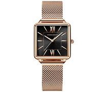 RORIOS Relojes Mujer Cuarzo Analogico Relojes con Banda de Malla Acero Inoxidable Impermeable Elegante Relojes Moda Vestir Relojes de Pulsera