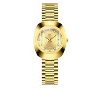 RORIOS Relojes Oro Acero Inoxidable para Pareja Reloj de Pulsera Cuarzo para Hombres Mujeres Reloj Diamantes Simple Relojes Luminoso Analógico Oro B