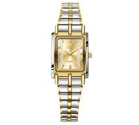 RORIOS Relojes Par Acero Inoxidable Reloj de Pulsera para Hombres Mujeres Reloj Analógico Cuarzo Reloj Sencillos Negocio Reloj Rectangular Elegante Plateado A