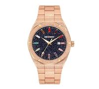 RORIOS Relojes para Hombre Analógico Movimiento Cuarzo Watch Impermeable Luminoso Wristwatch Moda Watches Reloj de Acero Inoxidable Elegante Watches Oro Rosa
