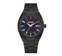 RORIOS Relojes para Hombre Analógico Movimiento Cuarzo Watch Impermeable Luminoso Wristwatch Moda Watches Reloj de Acero Inoxidable Elegante Watches Negro