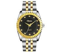 RORIOS Relojes Pareja Reloj Pulsera Analógicos Acero Inoxidable Moda Clásicos Vestir para Hombres y Mujeres Watch Pulsera Elegantes Casuales Negocios Hombre Negro