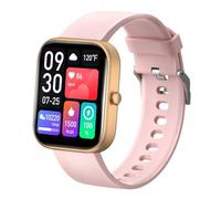 RORIOS Smartwatch para Hombres Mujeres Relojes de Pulsera Fitness Rastreador de Actividad Reloj Llamadas Bluetooth Deportiva Rosa B