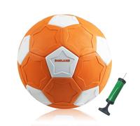 RORLAND Balon Futbol con Efecto, Pelota Curva para niños, Juguetes de Fútbol con Bomba, Ligero y Suave, Tamaño 4, Juegos Deportivos en Interiores y al Aire Libre, Regalo para niños y niñas, Naranja