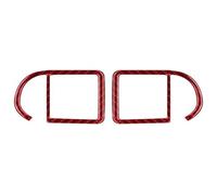 RORLL Rejillas De Aire para Cayenne 2003 2004 2005-2010 Adhesivo Fibra Carbono Suave Ventilación Aire Acondicionado Lateral Coche PVC