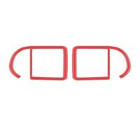 RORLL Rejillas De Aire para Cayenne 2003 2004 2005-2010 Adhesivo Fibra Carbono Suave Ventilación Aire Acondicionado Lateral Coche PVC