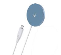 RoRoSkin 15W Cargador Inalámbrico,Cargador Inalámbrico Magnético,Wireless Charger con 16/16 Pro/16 Pro MAX/16 Plus/15/14/13/12 Serie, Azul