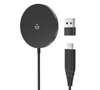 RoRoSkin 15W Cargador Inalámbrico,Cargador Inalámbrico Magnético,Wireless Charger con 17/16/15/14/13/12 Pro MAX/Air/Plus/Pro, Negro