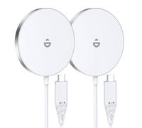 RoRoSkin Cargadores para iPhone 17/16/15/14/13/12 Pro MAX/Air/Plus/Pro, 15 W, estación de Carga inductiva magnética, Cargador inalámbrico, Cargador inalámbrico rápido, Blanco Marfil