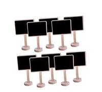 RORPOIR 10 Piezas de Mini Letrero de Pizarra de Madera para Decoración de Bodas Mini Letrero de Pizarra para Decoración de Jardín Y Fiesta de Navidad