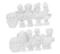 RORPOIR 10 Piezas Mini Esculturas Griegas Estatuas de Busto Adorno Decorativo de Escritorio Material Resistente Decoración Clásica para Hogar y Taller de