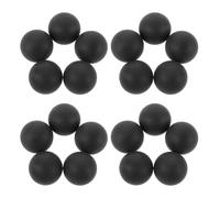 RORPOIR 100 Bolas de Bingo de Plástico Negro de 40mm sin Costuras para Rifas y Fiestas Corporativas, Diseño Fácil de Marcar y Forma Redonda