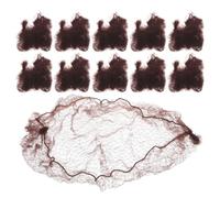 RORPOIR 100 Piezas Redecilla para Cabello Borde Elástico Invisible, Red para Moño de Pelo en Mujeres para Ballet y Danza, de Poliéster Resistente