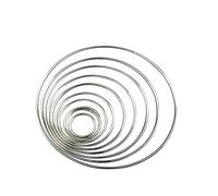 RORPOIR 10piezas Aros Metálicos Redondos De Plata Para Diy De Sueños Para Manualidades Varios