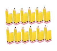 RORPOIR 12 Piezas Cajas de Lápices para Decoración de Clases Recipientes Coloridos para Fiestas Escolares y de Aula