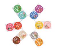 RORPOIR 12 Piezas mes pegatinas shower para recien nacido mensual pegatinas vientre chico calcomanías de hitos conmemorativos conmemorativo pegatinas