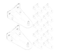 RORPOIR 14 Piezas Ganchos de Montaje Ciegos de 2 Pulgadas para Persianas, Soporte de Pom Resistente y Decorativo para Puertas y Ventanas Horizontales en Ambientes Domésticos