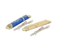 RORPOIR 2 Juegos Mezuzá Metálica Retro con Pergaminos para Puerta Decoración Judaica para del Hogar Regalo para Accesorio Religioso