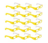RORPOIR 20 Pares de Gafas de Papel Efecto 3D Arcoíris y Difracción, Cómodas y Estilo Nocturno para Fiestas al Aire Libre y Eventos Musicales