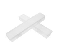 RORPOIR 2piezas Caja De Almacenamiento Multifuncional Para Cepillos De Dientes Unidades Contenedor De Pasta De Dientes Portátil De Plástico Transparente Para Viajes y Organización Del