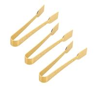 RORPOIR 3 Pinzas Árabes de Hierro Dorado para Incienso y Carbón, Estructura Estable, Fácil Manejo, Accesorio para Relajación y Decoración de Fiesta