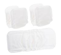 RORPOIR 3 Reutilizables de Algodón de Bambú Súper Absorbentes para Recién Nacidos Lavables a Prueba de Fugas Cómodos
