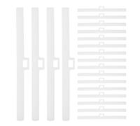 RORPOIR 30 Piezas de Soporte de Plástico para Lamas Verticales de Persianas, Estructura Simple y Fácil de Usar, Accesorios Blancos para Cortinas en Estudio u Hotel