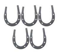 RORPOIR 5 Piezas de Herraduras Reemplazables de Hierro para Caballos, Burros y Mulas, Calzado Resistente al Desgaste, Accesorios Profesionales para Suministro Equino