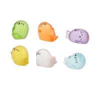 RORPOIR 6 Piezas Decoración De Mini Focas De Resina para Terrarios Figuras De Miniatura para Jardín De Hadas para Microadornos Paisajísticos