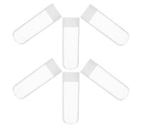 RORPOIR 6 Piezas Estuche Transparente Resistente a Rayaduras Estructura Vertical y Lados Elevados para Cabezales de Cepillo de Dientes Eléctrico para Uso Frecuente en Baños Compartidos