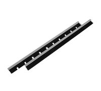 RORPOIR Accesorio de Tiras de Goma para Aspiradora, Tira de Rasqueta para Cocina y Sala Húmeda, Plástico Negro, 1 Par, Eliminación de Agua