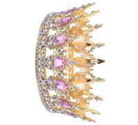 RORPOIR Accesorio para Cabello de Mujer, Tiara Vintage Gemas de Imitación, Tocado para Bodas y Recepciones, Diseño Elegante de 6.3X6.3X2.1 Pulgadas