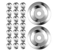 RORPOIR Accesorios para Batería de Percusión 120 Piezas Anillos de Platillo de Acero Inoxidable Color Plata Fácil Instalación Mejora Calidad de Sonido