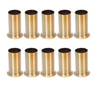 RORPOIR Accesorios para lámparas de araña, Manguito de Brida para lámpara Colgante, Fundas para Velas de Hierro, 10 Piezas, Estilo Europeo, Dorado, Resistentes al Calor, para Base de