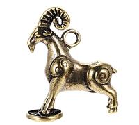 RORPOIR Adorno Colgante De Latón Vintage Oveja De Feng Shui Decoración para Escritorio y Claves Charm De Creativo para Hogar y Oficina