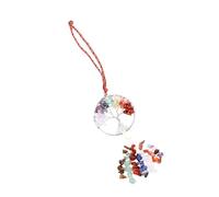 RORPOIR Adorno Colgante De Natural De Chakras Diseño De Árbol Para Decoración De y Auto Energético y Accesorio De