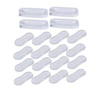 RORPOIR Almohadillas Protectoras Adhesivas Para Asiento De Inodoro Transparentes, Silicona Suave Antichoque y Antideslizantes, 20 Unidades, Reducción De Ruido, Uso Baños