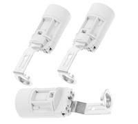 RORPOIR Base de Bombilla E14 de Estilo Europeo, Portalámparas de 3 Piezas en Blanco con Material de Plástico y Cobre para Uso en