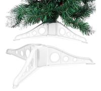RORPOIR Base para Árbol de Navidad Blanca de Desmontable para Manualidades y Decoración Navideña con Soporte Estable y Fácil Montaje