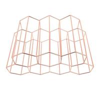 RORPOIR Botellero Resistente al Desgaste Flexión de Hierro Diseño de Panal de 7 Agujeros en Estilo Simple y Color Dorado Adecuado para Bar y Mesa