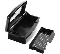RORPOIR Caja de esterilización para manicura, bandeja para herramientas de uñas, tapa protectora, almacenamiento resistente al desgaste, uso en salón profesional y en casa
